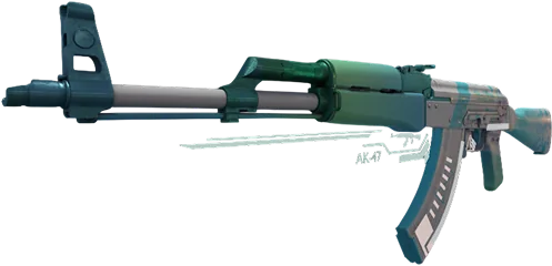Кастомная модель AK-47 Teal Bayonet для CS2