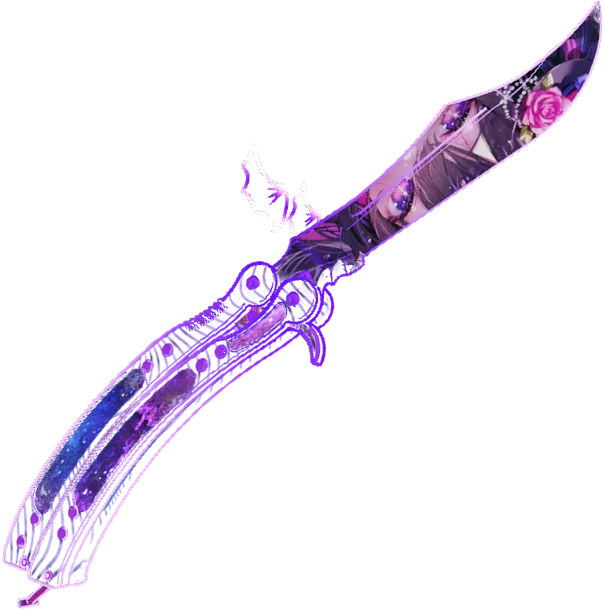 Кастомная модель Butterfly Knife Amethyst для CS2