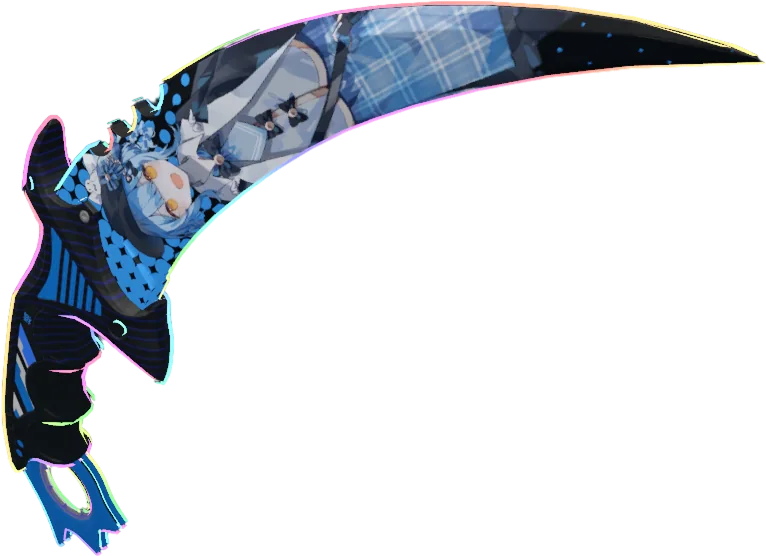 Кастомная модель Karambit Ice Anime для CS2
