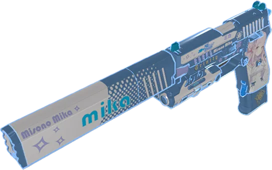 Кастомная модель USP-S Miku Blue для CS2